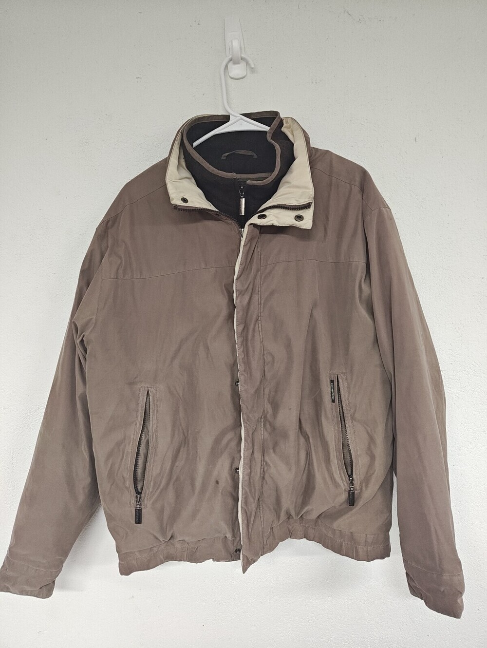 Weatherproof Garment Co Men’s M Brown Insulated Fleece Lined Winter Jacket Coat